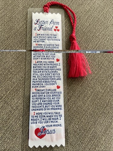 Christian ribbon bookmark - christian,