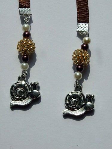 Snail charm ribbon - charm, bookmark