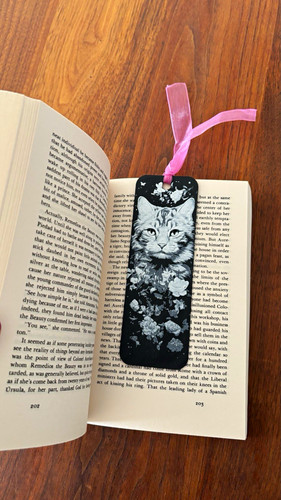 Elegant cat bookmark - elegant,