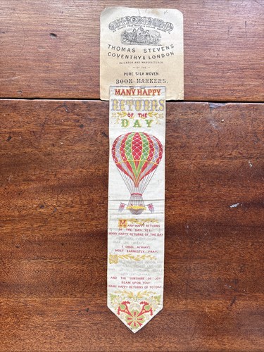Antique stevengraph bookmark - antique,