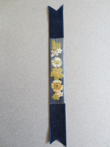 Pressed flowers bookmark - flowers,