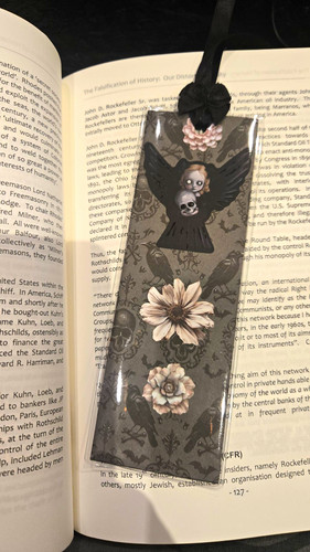 Gothic bookmark handmade - gothic, in