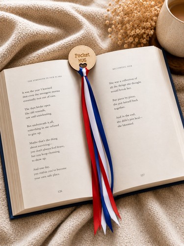 Red white blue - blue, ribbon