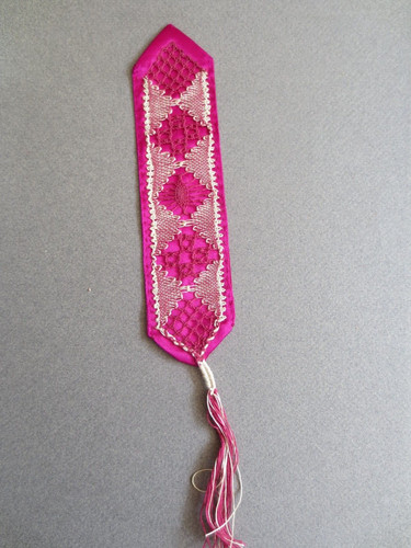 Lace bookmark handmade white - lace,