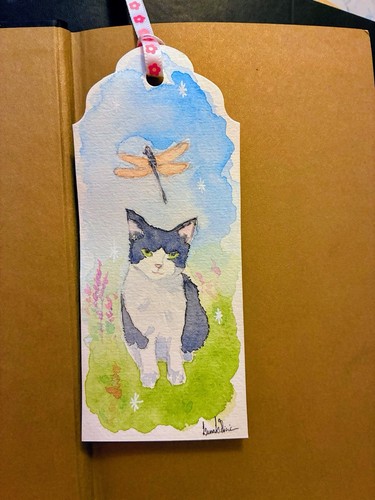 Handpainted waxed cat - cat, &
