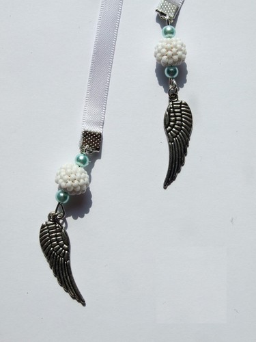 Angel wings charm ribbon - angel,