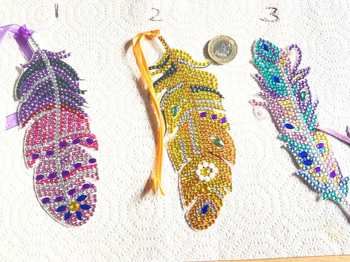 Bookmarks gem feathers - bookmarks, *