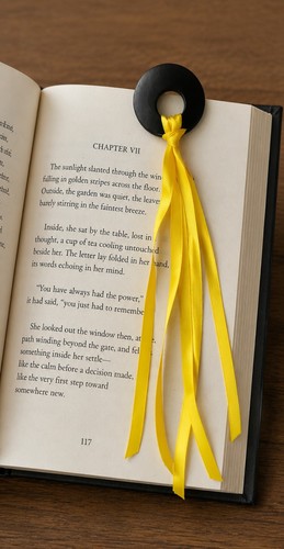 Black ring page divider - ring,