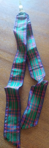 Vintage tartan ribbon - vintage,
