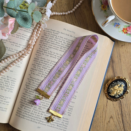 Ribbon bookmark regency era - ribbon, regency-era